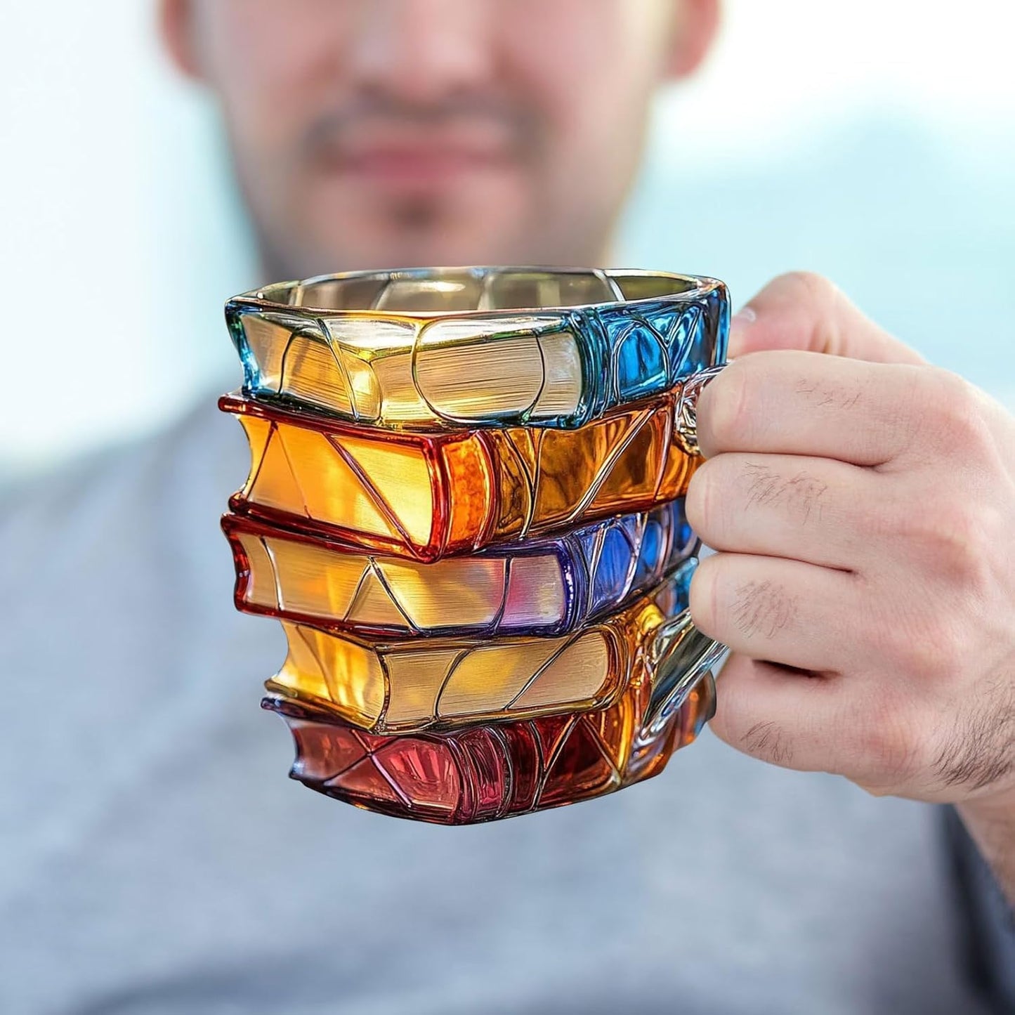 3D book mug